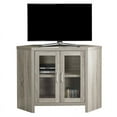 thumbnail image 1 of Pemberly Row 42" Corner TV Stand in Dark Taupe, 1 of 6