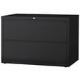 thumbnail image 1 of Pemberly Row 42-in Wide Metal 2 Drawer Lateral Filing Cabinet Black, 1 of 4