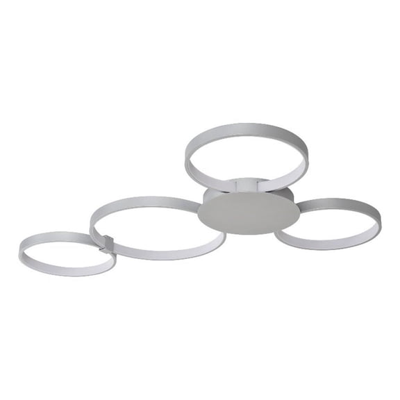 Pemberly Row 43" Aluminum ETL Certified Integrated LED Ceiling Fixture in Silver