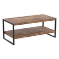 thumbnail image 1 of Pemberly Row 47.25"L Coffee Table Black Metal in Brown Reclaimed Wood, 1 of 4