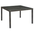 thumbnail image 1 of Pemberly Row  47" Square Glass Top Patio Dining Table in Brown, 1 of 3
