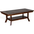 thumbnail image 1 of Pemberly Row 48.5" Traditional Wood Coffee Table in Dark Chocolate, 1 of 8