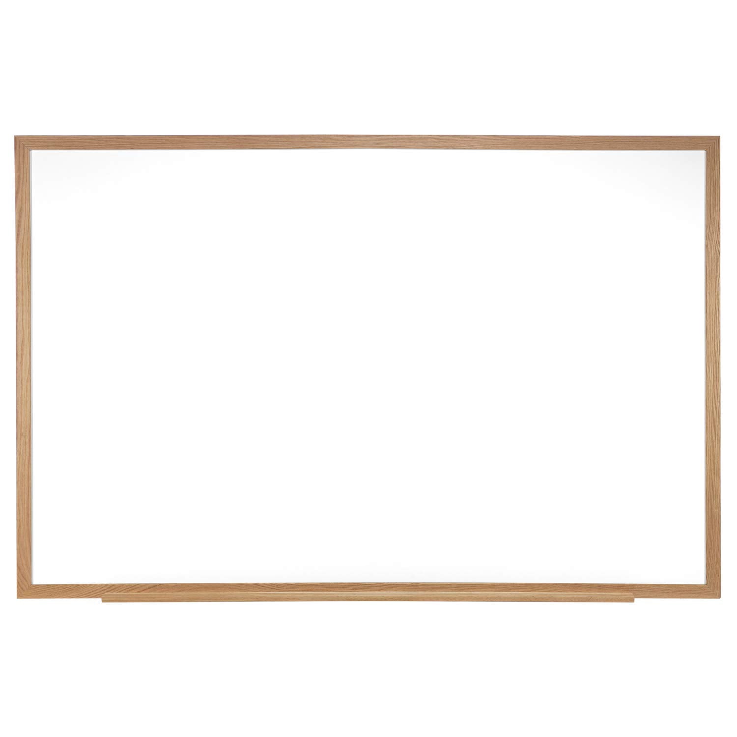 Pemberley Row Ceramic Porcelain Natural Oak Whiteboard Rectangular Magnetic 48.63" x 144.63" Assembled