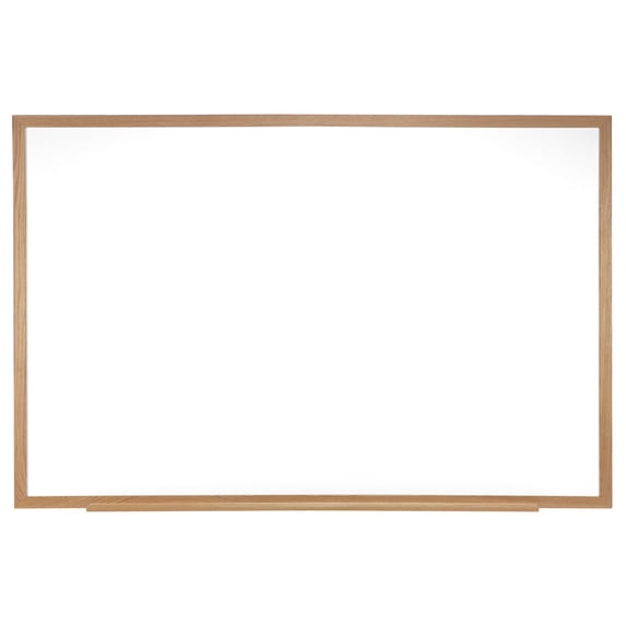 Pemberly Row 48.5" x 72.5" Wood Frame Ceramic Magnetic Whiteboard