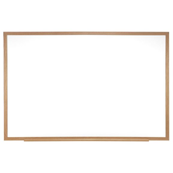 Pemberly Row 48.5" x 72.5" Wood Frame Non-Magnetic Whiteboard