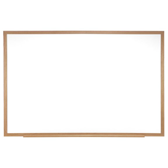 Pemberly Row 48.5" x 72.5" Wood Frame Non-Magnetic Whiteboard
