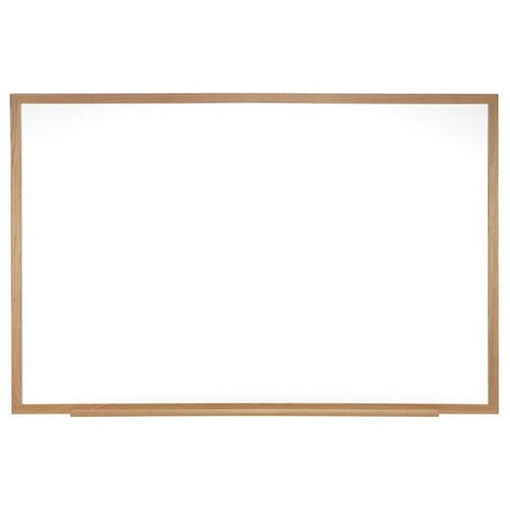 Pemberly Row 48.5" x 72.5" Wood Frame Non-Magnetic Whiteboard