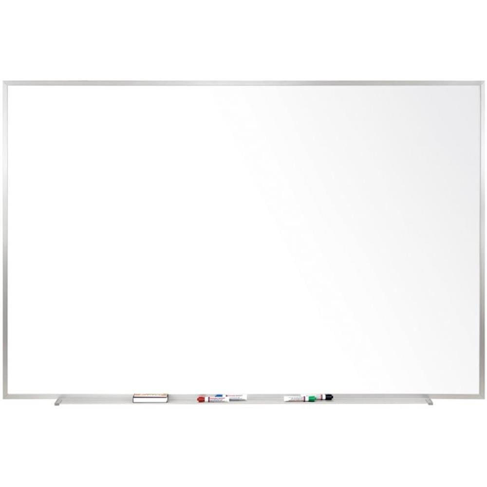 Pemberly Row 48.5" x 96.5" Aluminum Fr. Ceramic Mag Whiteboard