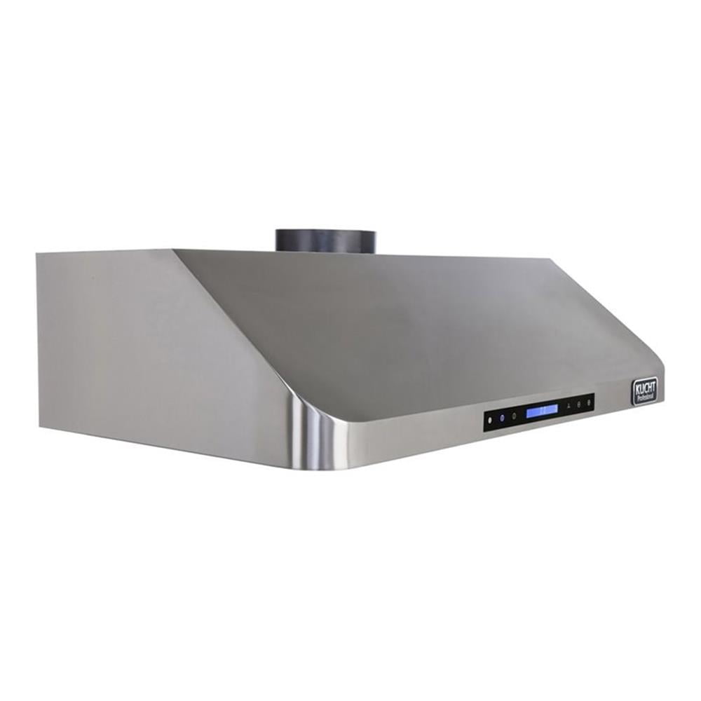Pemberly Row 48" Stainless Steel Under Cabinet Range Hood in Silver