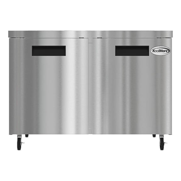 Pemberly Row 48" Two Door Commercial Undercounter Refrigerator in 11 cu. ft.