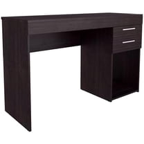 Pemberly Row 48"W Engineered Wood 2-Drawers Writing Desk in Espresso