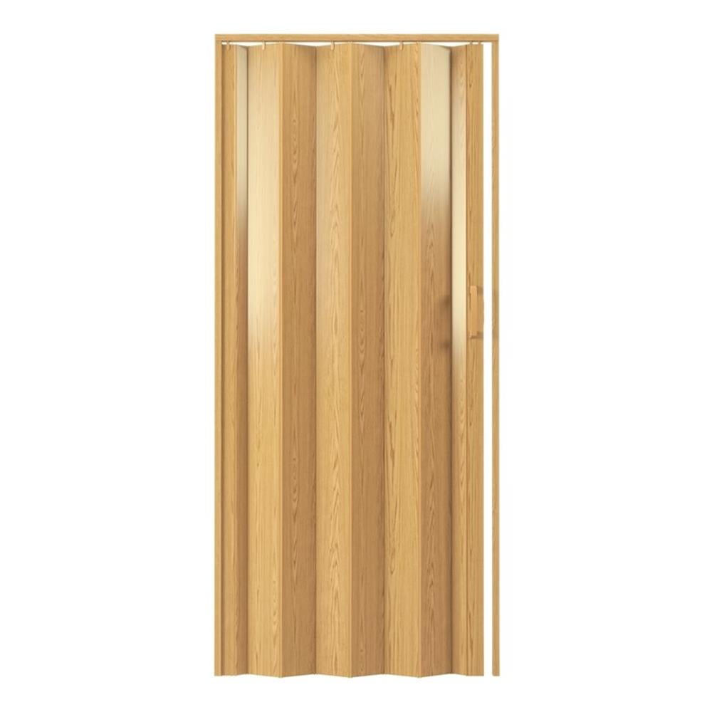 Pemberly Row 48" W PVC Foldable Accordion Doors or Privacy Room Divider - Gold