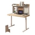 thumbnail image 1 of Pemberly Row 48" Wood Standing Desk with Back Board and Drawer in Natural/White, 1 of 2
