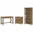 thumbnail image 1 of Pemberly Row 48W Desk with File Cabinet and Bookcase in Pine - Engineered Wood, 1 of 10