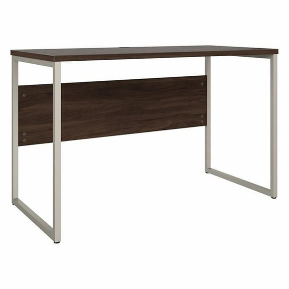 Pemberly Row 48W x 24D Computer Table Desk in Black Walnut - Engineered Wood