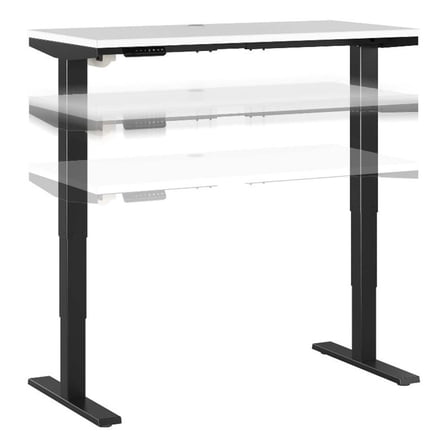 Pemberly Row 48W x 24D Height Adjustable Standing Desk - Engineered Wood