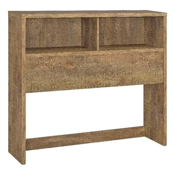Pemberly Row 49" Wood Full Bookcase Headboard in Mango Brown