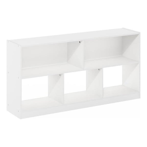 Pemberly Row 5-Cube 2-Tier Bookshelf Organizer 47 Width in White