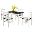 thumbnail image 1 of Pemberly Row 5-Pc Compact Solid Wood Dining Set with Table & 4 Chairs in Walnut, 1 of 12