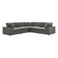 thumbnail image 1 of Pemberly Row 5 Piece Down Filled Overstuffed Sectional Sofa Set in Gray, 1 of 4