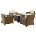 thumbnail image 1 of Pemberly Row 5-Piece Metal Conversation Set with Armchairs Sand/Brown, 1 of 21