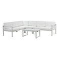 thumbnail image 1 of Pemberly Row 5-Piece Modern Aluminum Sectional in White Finish, 1 of 3