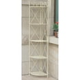 thumbnail image 1 of Pemberly Row 5 Tier Iron Corner Bakers Rack in White, 1 of 2