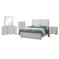 thumbnail image 1 of Pemberly Row 5-piece Queen Panel Wood Bedroom Set in Coastal White, 1 of 7