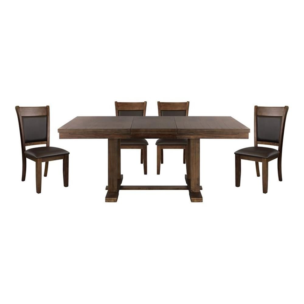 Pemberly Row 5-piece Wood Dining Set with Table and Side