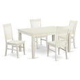thumbnail image 1 of Pemberly Row 5-piece Wood Dining Table and Chairs in White, 1 of 6