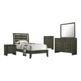 thumbnail image 1 of Pemberly Row 5-piece Wood Twin Sleigh Bedroom Set in Mod Gray, 1 of 15