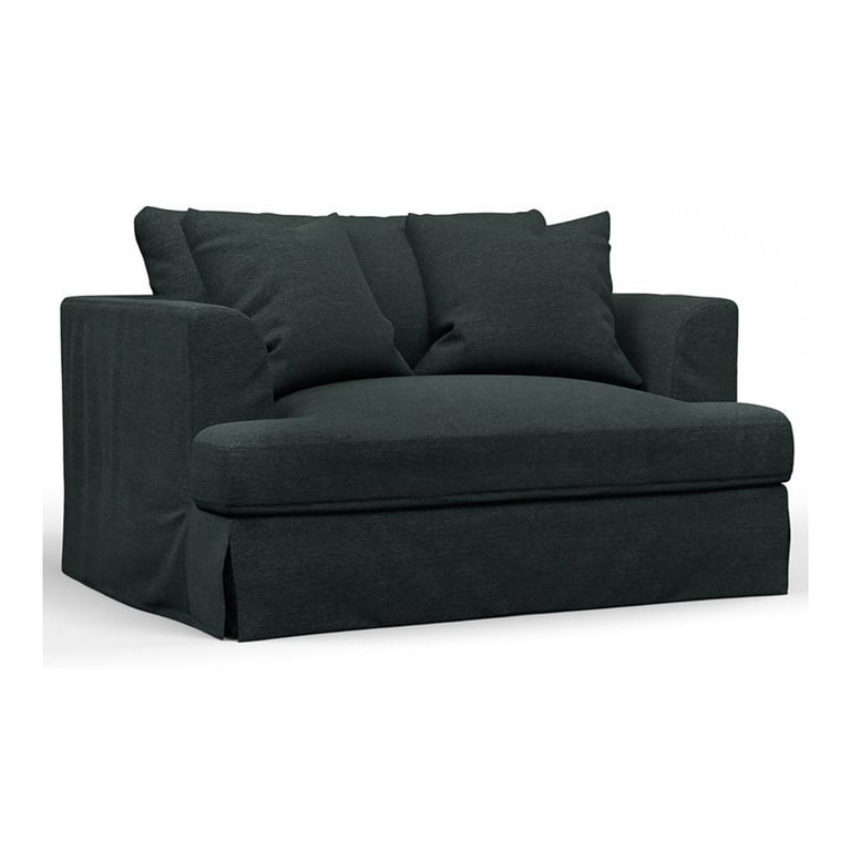 Dark gray chair and a half hot sale