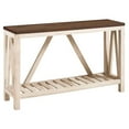 thumbnail image 1 of Pemberly Row 52" Rustic Entry Console Table in Dark Walnut Top and White Oak, 1 of 7