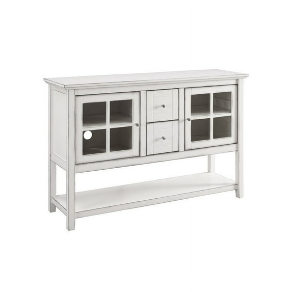 Pemberly Row 53" Console Buffet TV Stand in Antique White