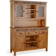thumbnail image 1 of Pemberly Row 54" Farmhouse Wood Buffet and Hutch in Rustic Oak, 1 of 6
