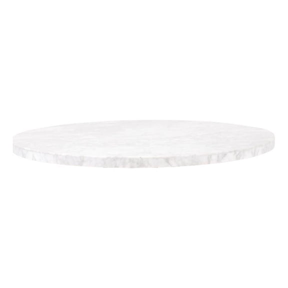 Pemberly Row 54" Round Italian Carrera Marble Dining Table Top