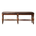 thumbnail image 1 of Pemberly Row 54" Traditional Solid Mango Wood Backless Bench in Brown, 1 of 3