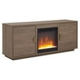 thumbnail image 1 of Pemberly Row 58" TV Stand with Crystal Fireplace Insert in Gray Wash, 1 of 9
