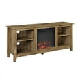 thumbnail image 1 of Pemberly Row 58" Wood TV Stand with Fireplace in Barn Wood, 1 of 4