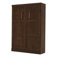thumbnail image 1 of Pemberly Row 59" Contemporary Wood/Metal Full Wall Bed in Chocolate, 1 of 10