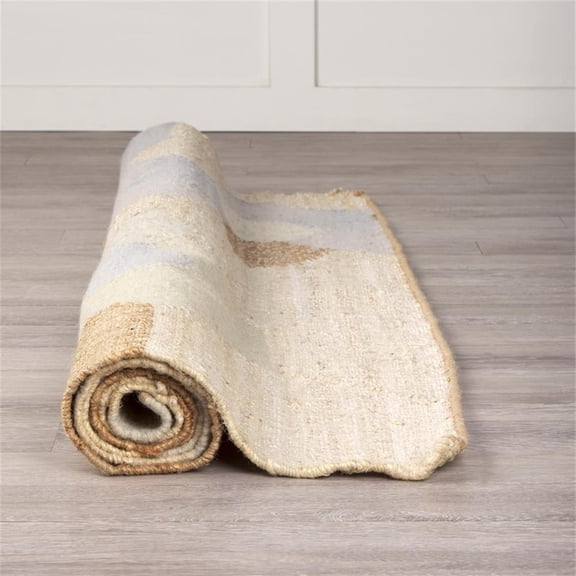 Pemberly Row 5X8 Cream Multi-Colored Honeycomb Pattern Area Rug