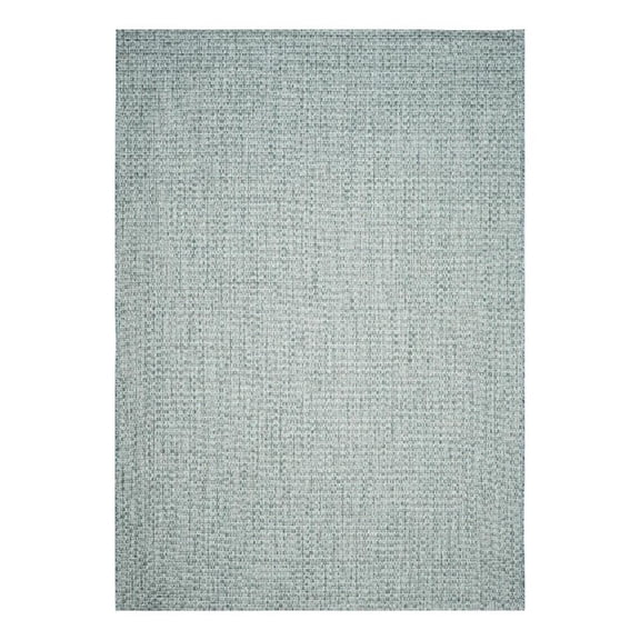 Pemberly Row 6'-7" x 9'-6" Area Rug in Light Blue Light Gray