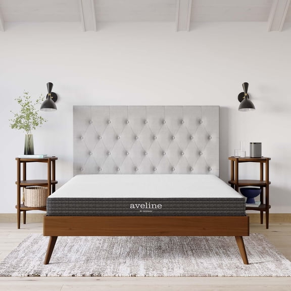 Pemberly Row 6" Modern Style Memory Foam King Mattress in White