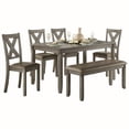 thumbnail image 1 of Pemberly Row 6 Piece Wood Dining Set in Gray, 1 of 9