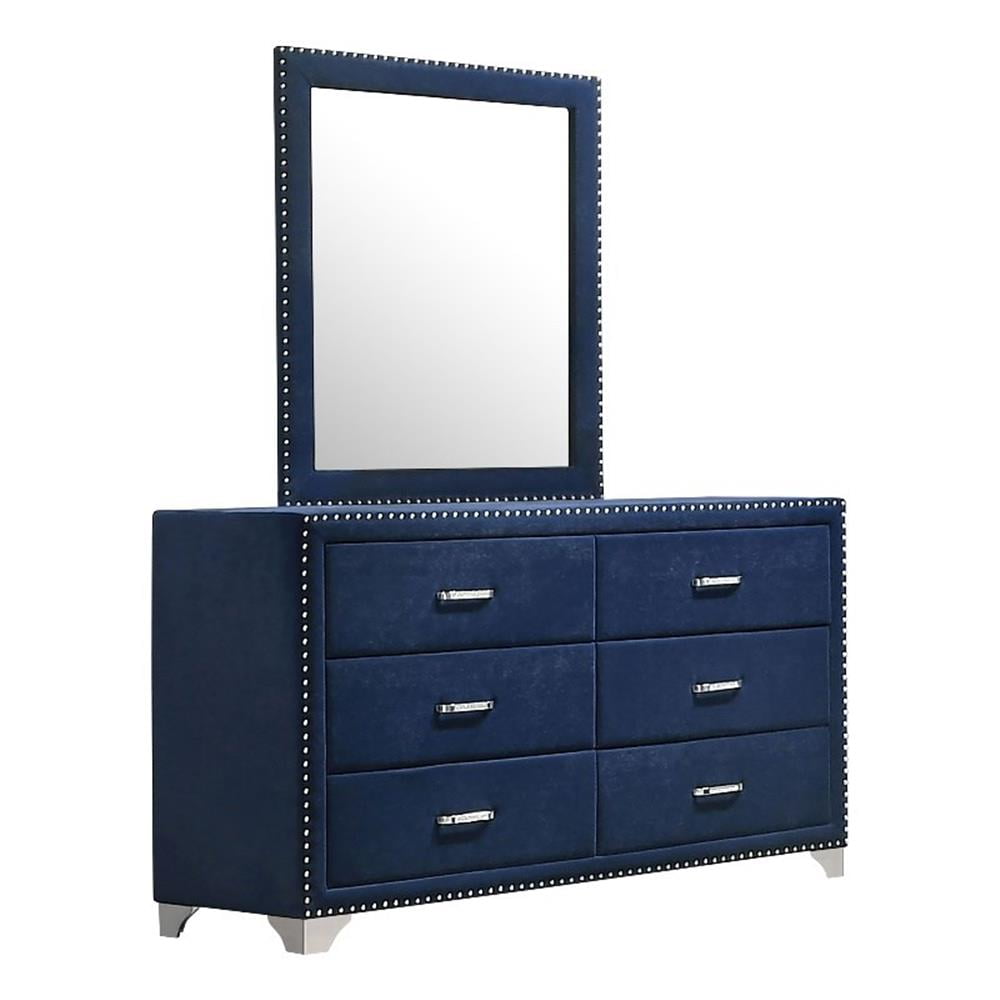 princess polly baby blue dress ACME Furniture 6 Drawers Upholstered Dresser with Button Tufting, Gray  Velvet: Buy Online at Best Price in Egypt main image 1