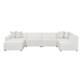 thumbnail image 1 of Pemberly Row 6-piece Fabric Upholstered Modular Sectional Pearl, 1 of 14