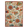 thumbnail image 1 of Pemberly Row 6' x 9' Red Multicolor Fabric Farmhouse Area Rug (6' x 9'), 1 of 12
