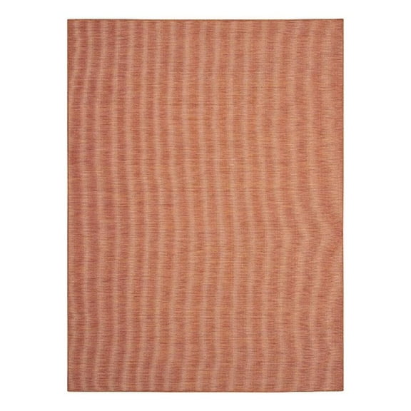 Pemberly Row 6' x 9' Terracotta Fabric Modern Area Rug (6' x 9')