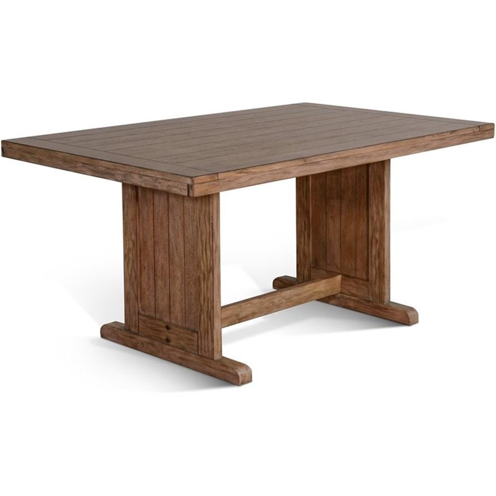 Pemberley Row Mahogany Taupe Brown Dining Table Rectangular 60 ...