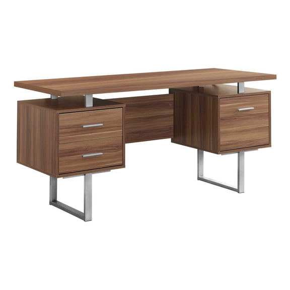 Pemberly Row 60" Office Desk in Walnut